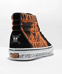 Vans x One Piece Sk8-Hi Orange & Black Skate Shoes