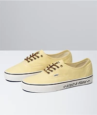 Vans x Parks Project Authentic Pale Yellow & White Skate Shoes