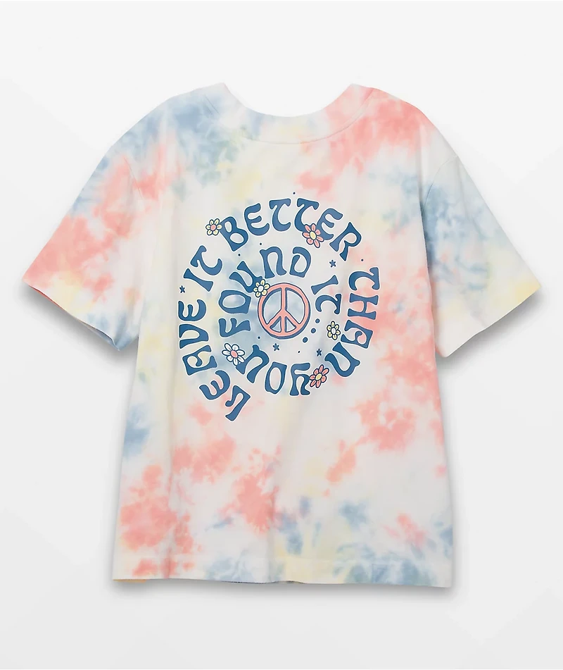 Vans x Parks Project Leave it Better White & Multi Tie Dye T-Shirt