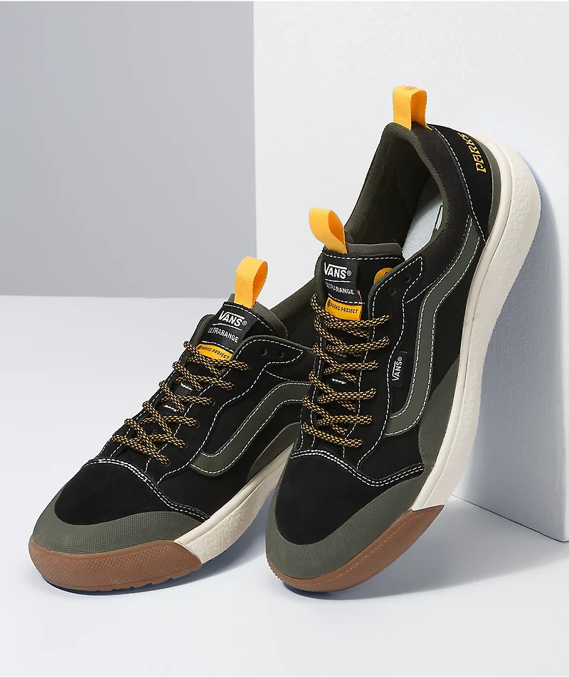 Vans x Parks Project UltraRange EXO SE Black & Olive Shoes