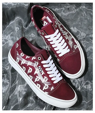Vans x Primitive Skate Old Skool Maroon Shoes