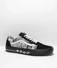 Vans x Sailor Moon Skate Old Skool Black & White Shoes