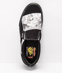 Vans x Sailor Moon Skate Slip-On Black & White Shoes