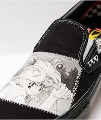 Vans x Sailor Moon Skate Slip-On Black & White Shoes