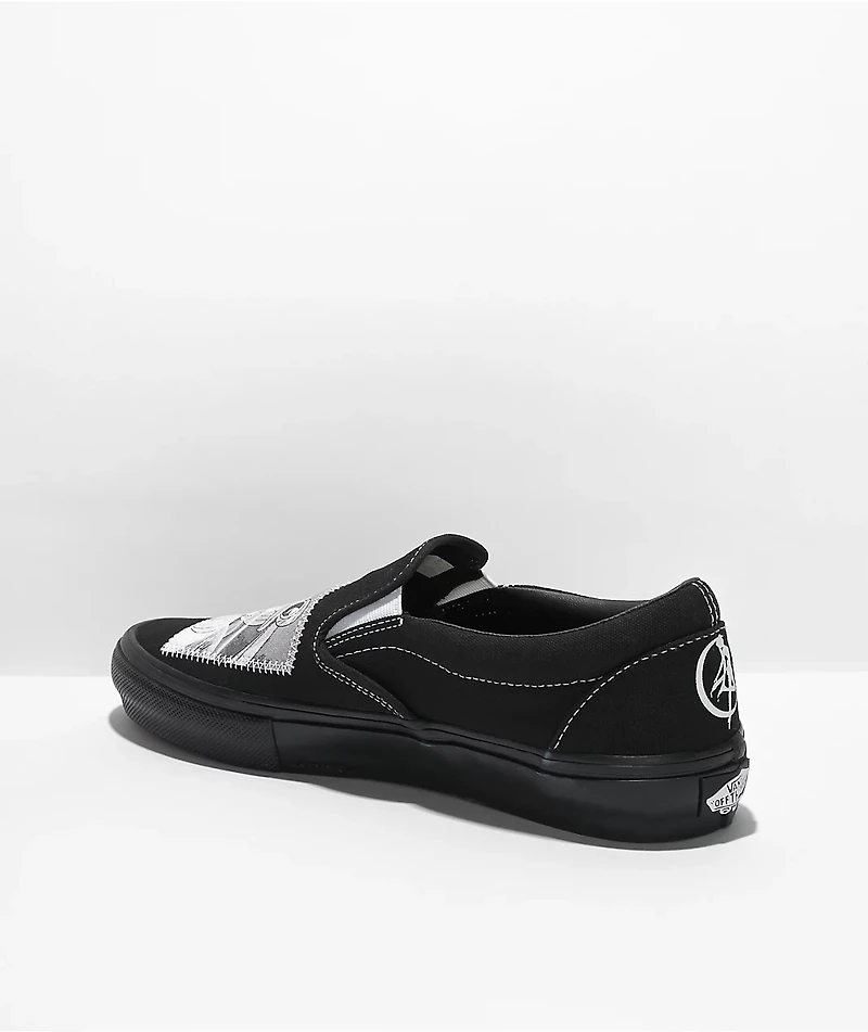 Vans x Sailor Moon Skate Slip-On Black & White Shoes