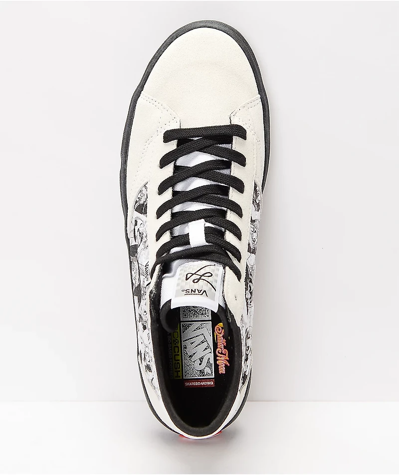 Vans x Sailor Moon The Lizzie Black & White High Top Skate Shoes