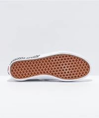 Vans x Santa Cruz Skate Slip-On White Shoes