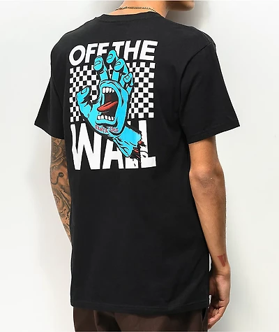 Vans x Santa Cruz Wall Grab Black T-Shirt