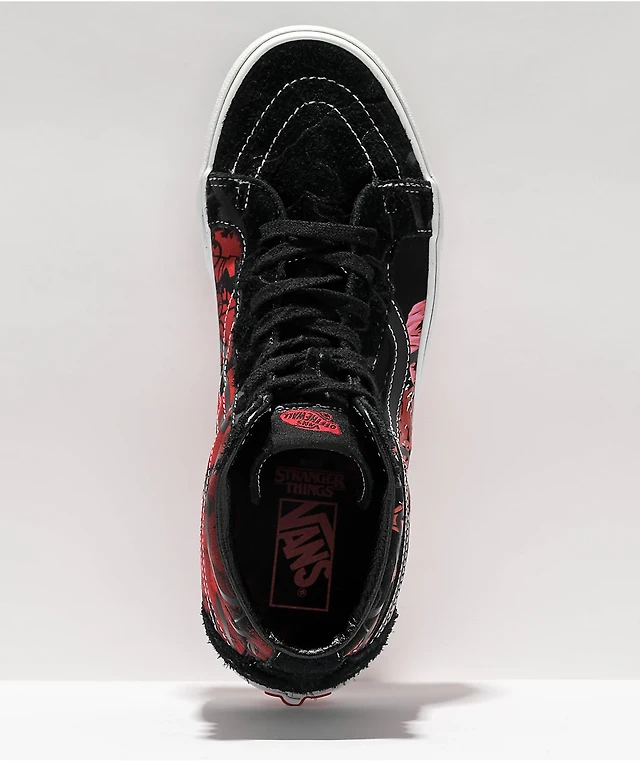 Vans x Stranger Things Sk8-Hi Reissue Black Red Skate Shoes