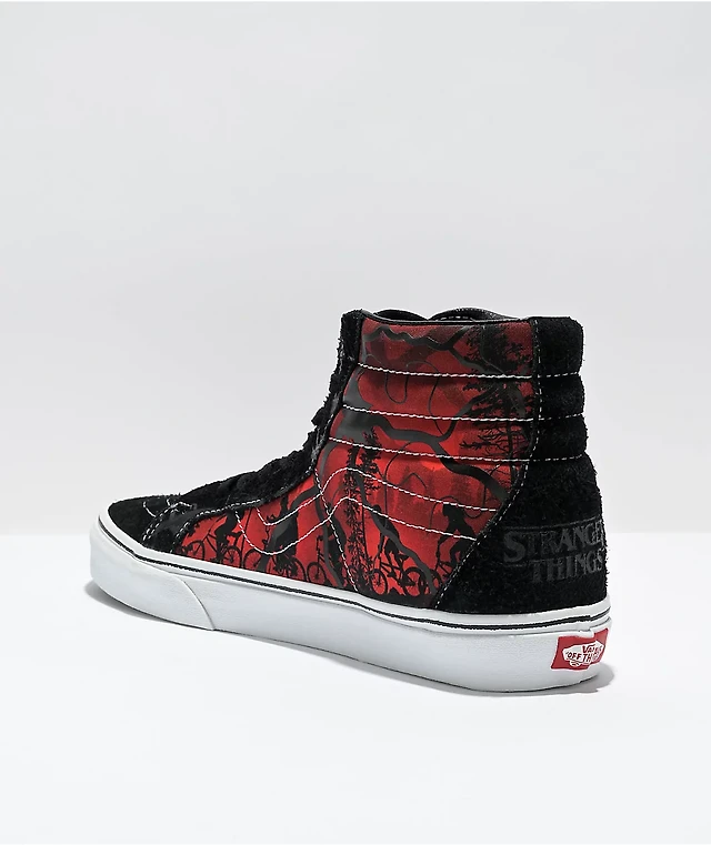 Vans x Stranger Things Sk8-Hi Reissue Black & Red Skate  display picture 1
