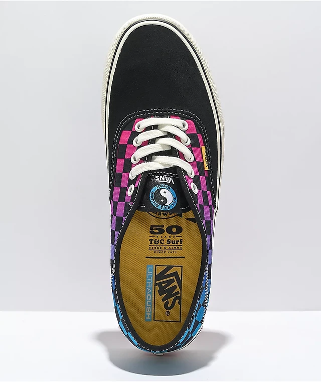 Vans x T&C Surf Designs Authentic SF Checkerboard Gradient Skate