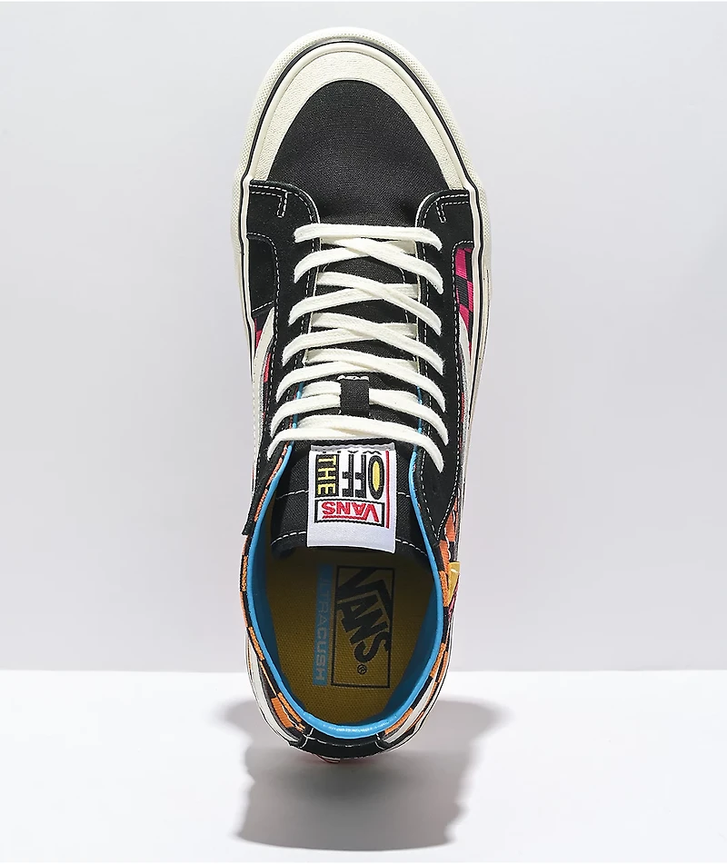 Vans x T&C Surf Designs Sk8-Hi 138 Deconstructed Checkered & Marshmallow Skate Shoes