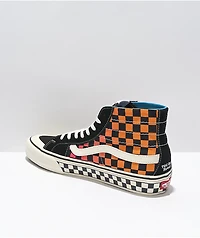 Vans x T&C Surf Designs Sk8-Hi 138 Deconstructed Checkered & Marshmallow Skate Shoes