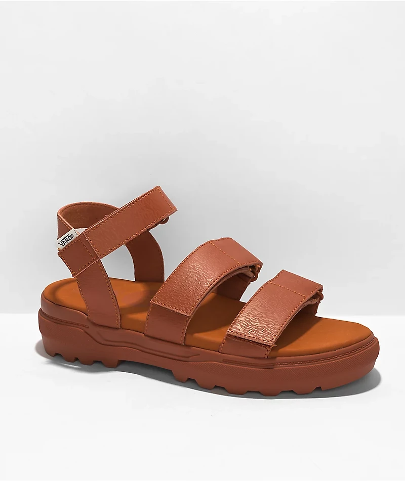 Vans x Textured Waves Colfax Bombay Brown Strap Sandals