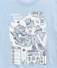 Vapor95 Shiba Quest Light Blue T-Shirt