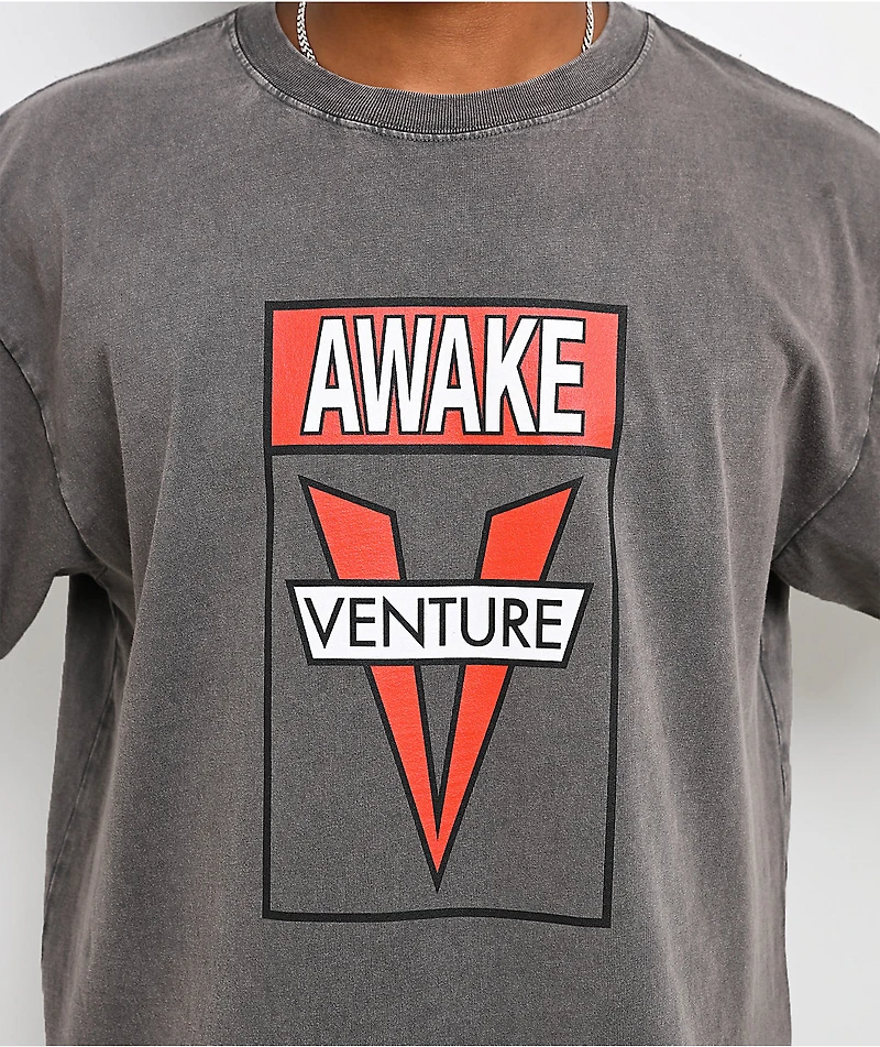Venture Awake Grey Wash T-Shirt