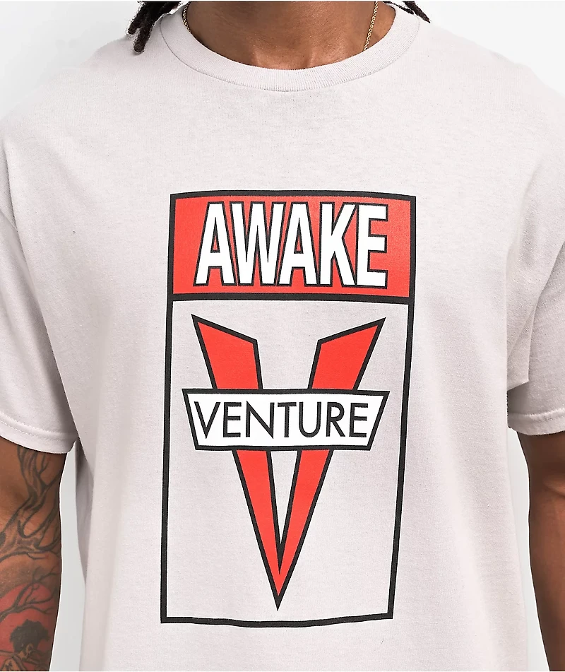 Venture Awake Ice Grey T-Shirt