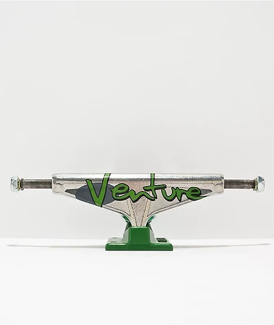 Venture Full Bleed Silver & Green 5.6" Skateboard Truck