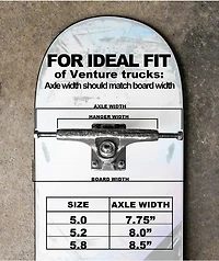 Venture Polished Silver 6.1 Skateboard Truck