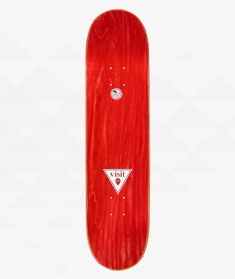 Visit Cosmic Silver Foil 8.0" Skateboard Deck