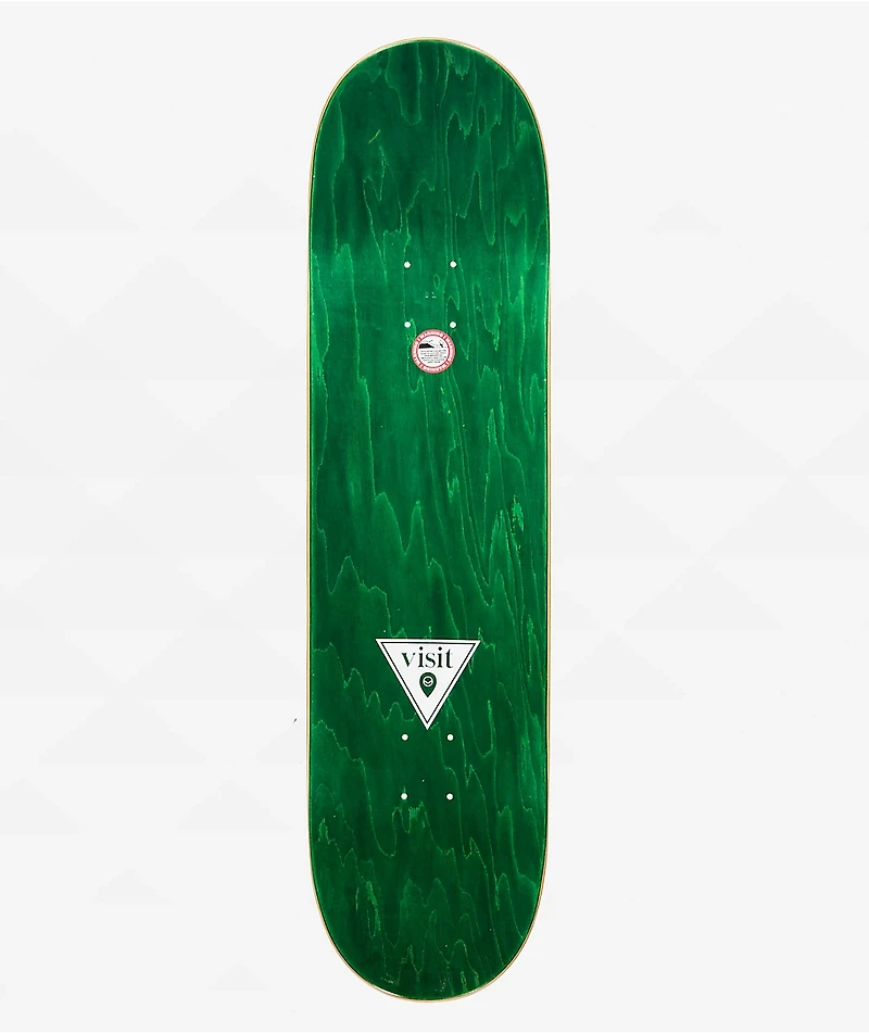 Visit Symbols Gold Foil 8.5" Skateboard Deck