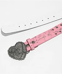 Vitriol Agatha Studded Pink Belt