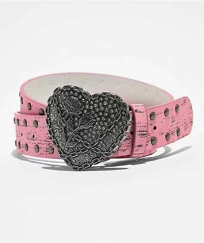 Vitriol Agatha Studded Pink Belt