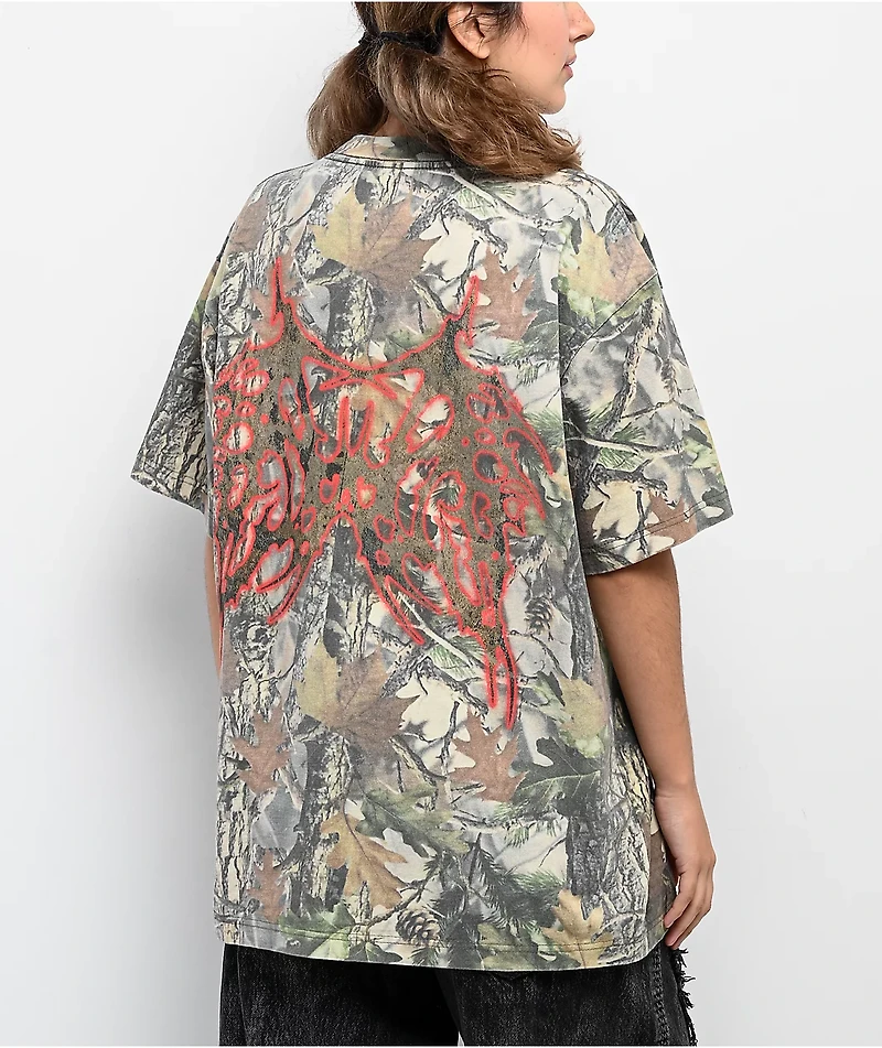 Vitriol Airbrush Green Camo T-Shirt