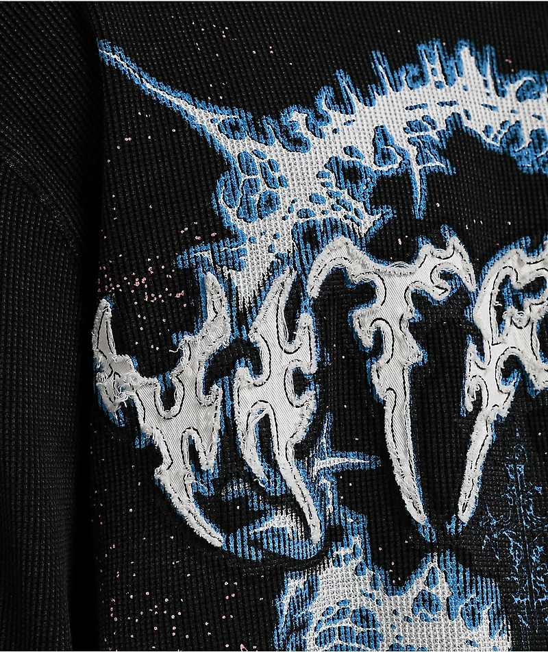 Vitriol Angel Face Black Long Sleeve Thermal T-Shirt