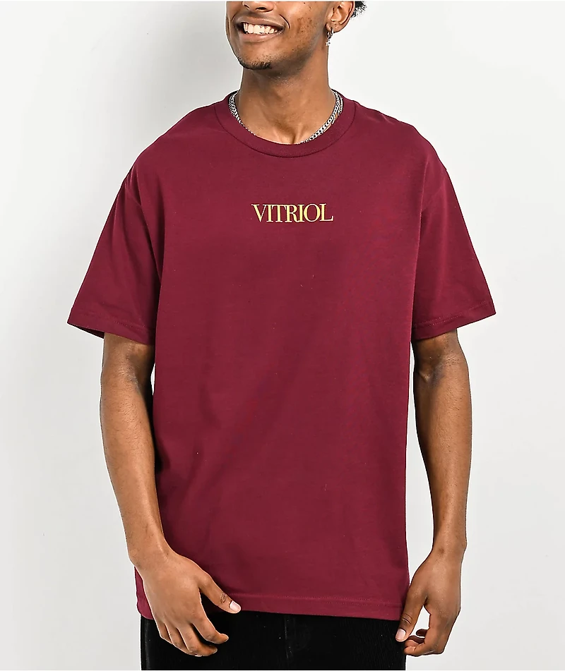 Vitriol Angelish Maroon T-Shirt