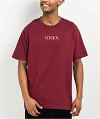 Vitriol Angelish Maroon T-Shirt