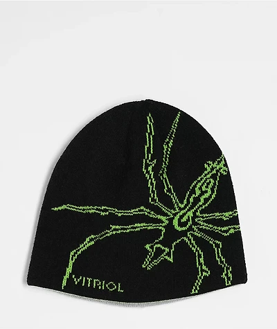 Vitriol Arachnid Black Skully Beanie