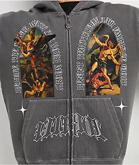 Vitriol Arches Grey Wash Zip Hoodie