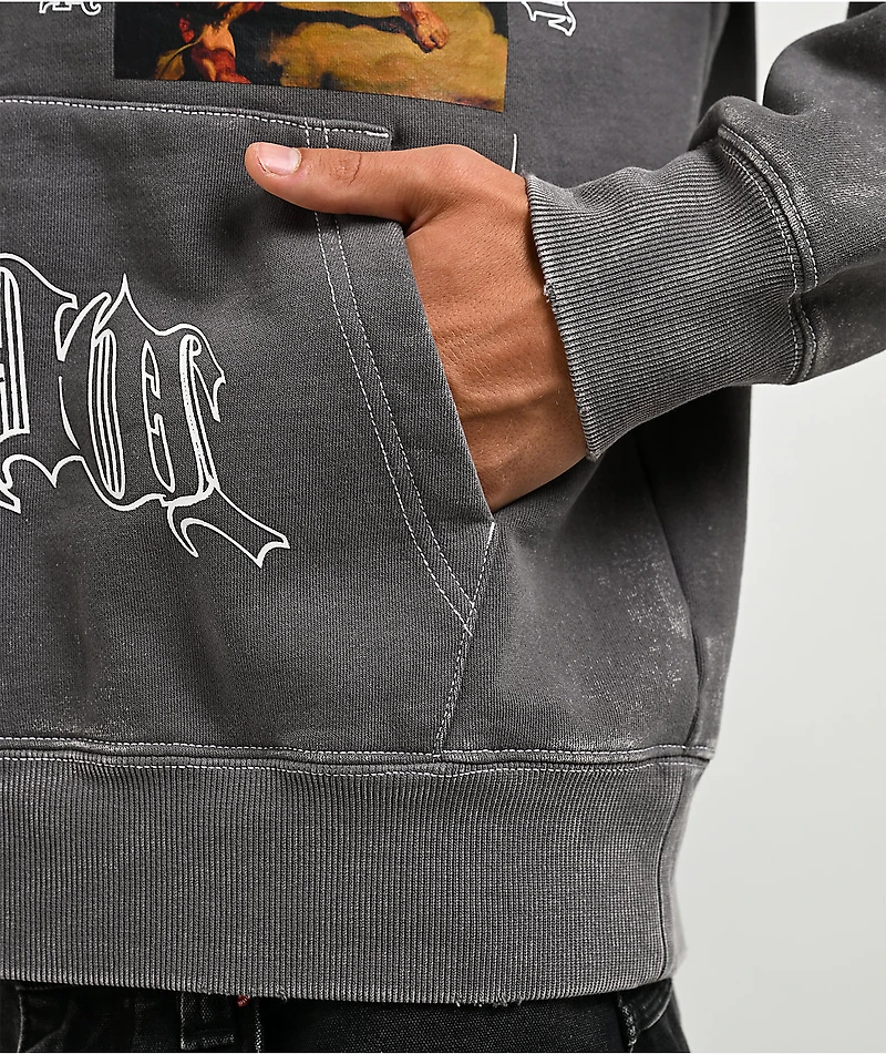 Vitriol Arches Grey Wash Zip Hoodie