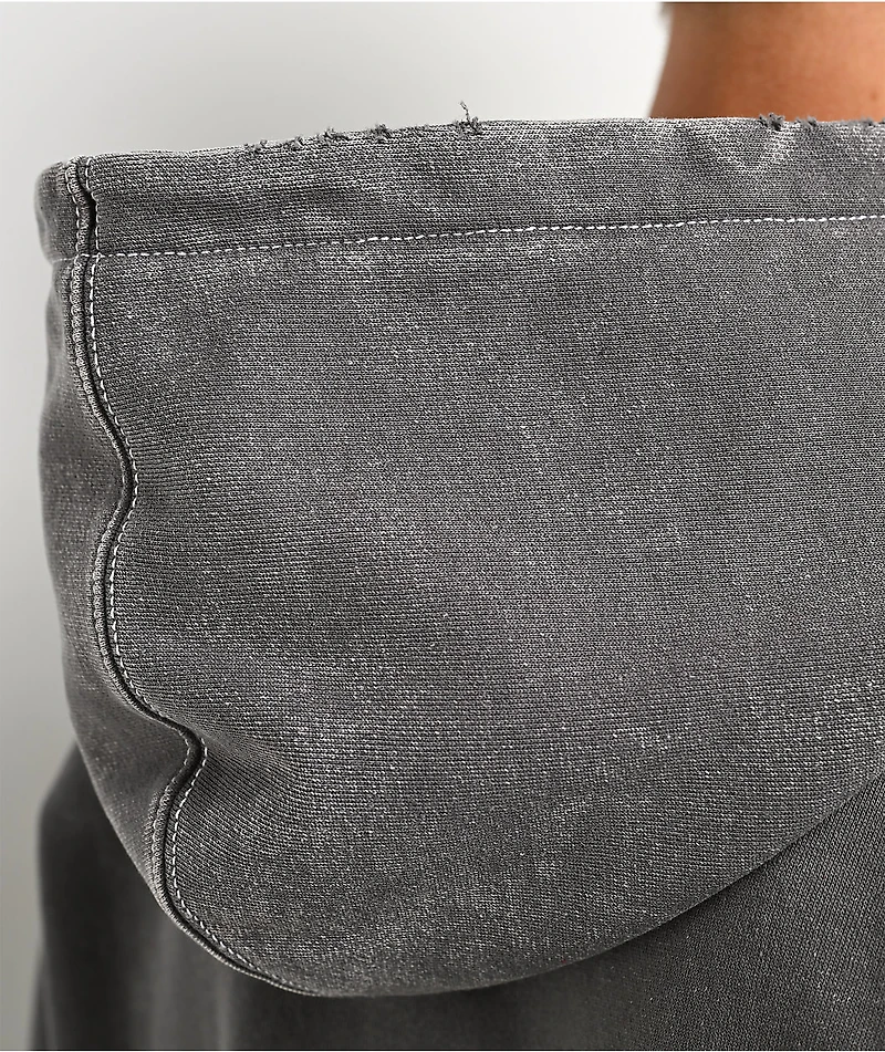 Vitriol Arches Grey Wash Zip Hoodie