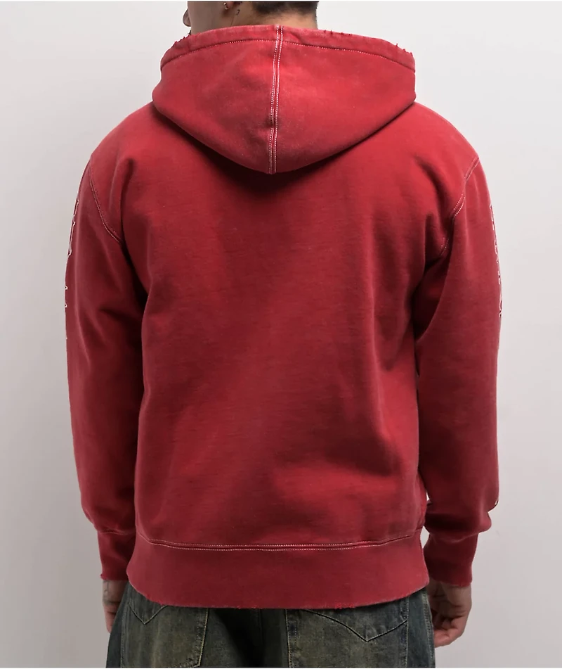 Vitriol Arches Red Zip Hoodie