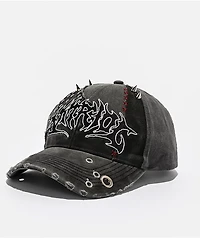 Vitriol Atlas Distressed Black Snapback Hat