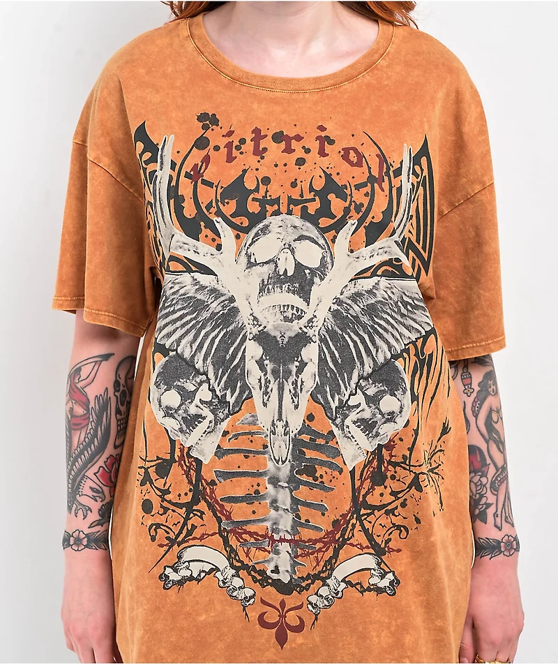 Vitriol Augusta Tan Mineral Wash T-Shirt