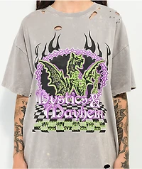 Vitriol Augustine Mystics Grey Boyfriend T-Shirt