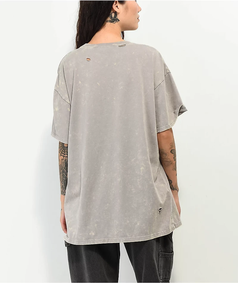 Vitriol Augustine Mystics Grey Boyfriend T-Shirt