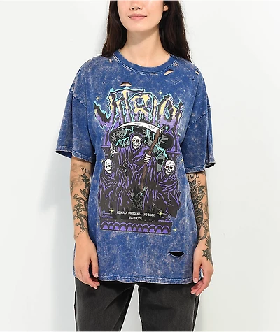 Vitriol Augustine Reapers Blue boyfriend T-Shirt