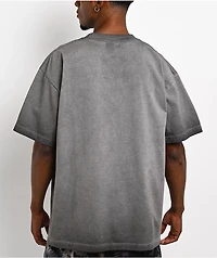 Vitriol Band Geek Charcol Grey Wash T-Shirt