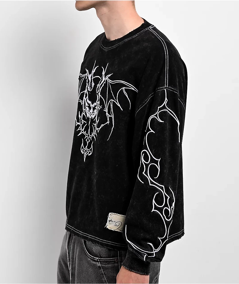 Vitriol Bane Black Wash Long Sleeve T-Shirt