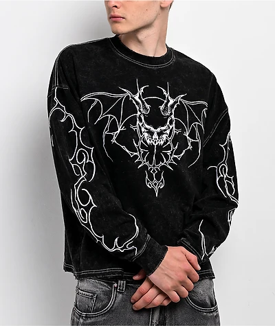 Vitriol Bane Black Wash Long Sleeve T-Shirt