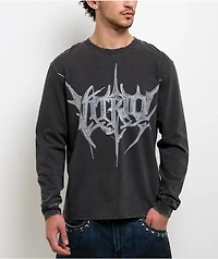 Vitriol Blackberry Charcoal Wash Long Sleeve T-Shirt