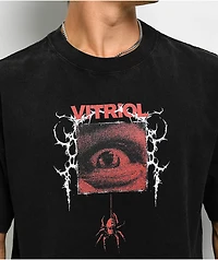 Vitriol Bold Red Vintage Black T-Shirt