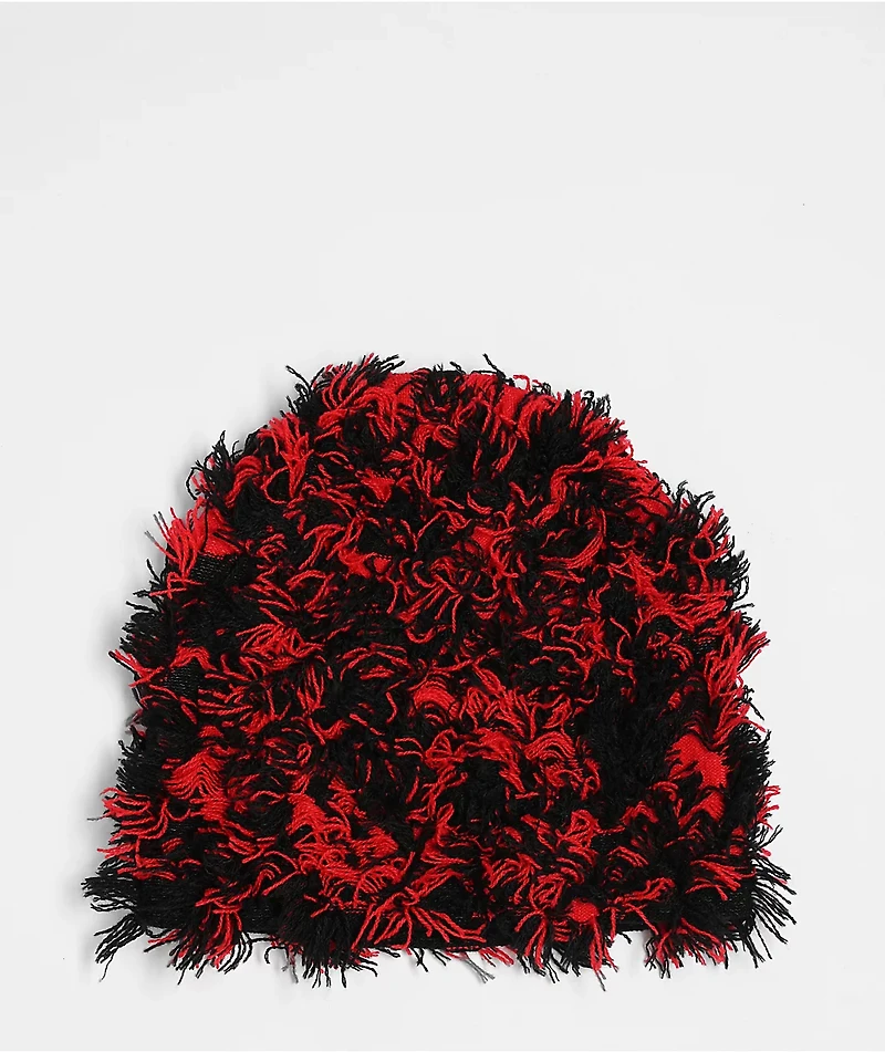 Vitriol Bonham Distressed Black & Red Skully Beanie