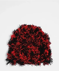 Vitriol Bonham Distressed Black & Red Skully Beanie