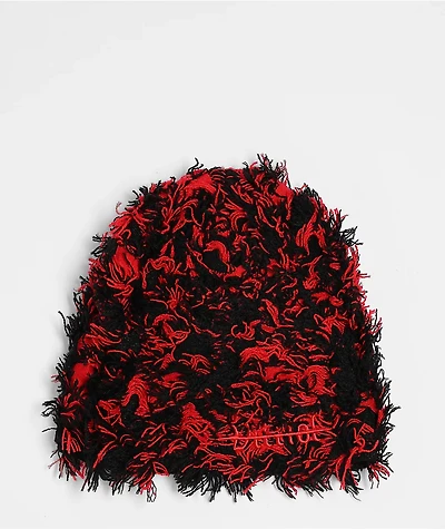 Vitriol Bonham Distressed Black & Red Skully Beanie