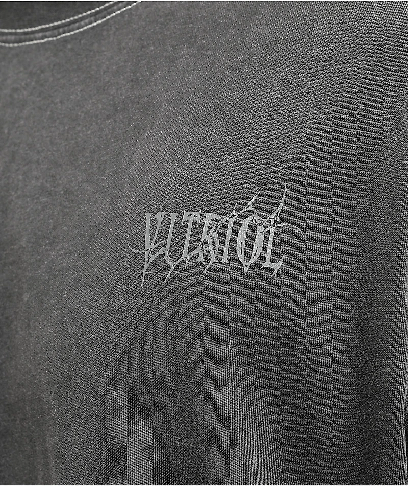 Vitriol Brutal Black & Cream Wash 2fer Long Sleeve T-Shirt